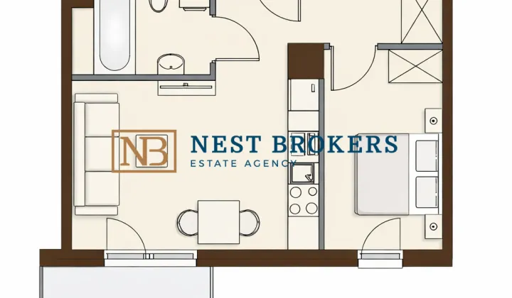 Mieszkanie 2-pokojowe Kraków, ul. Josepha Conrada