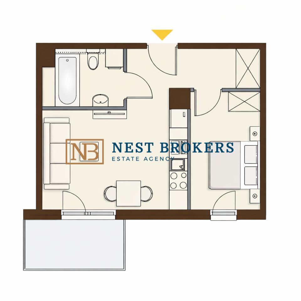 Mieszkanie 2-pokojowe Kraków, ul. Josepha Conrada. Zdjęcie 5