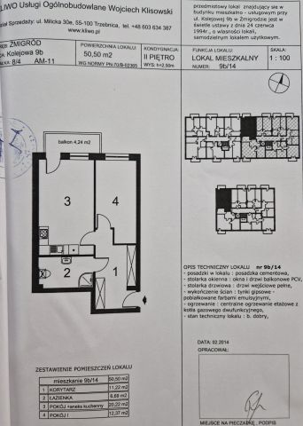 Mieszkanie 2-pokojowe Żmigród, ul. Kolejowa. Zdjęcie 9