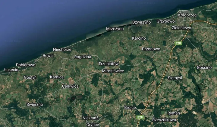 Działka inwestycyjna Trzebiatów