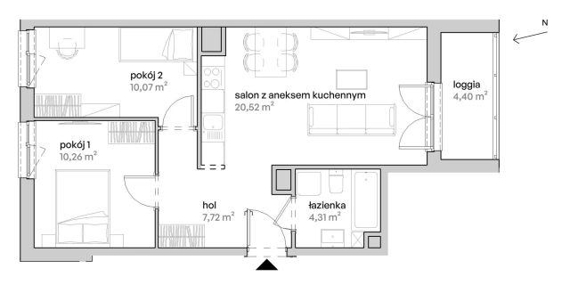 Mieszkanie 3-pokojowe Poznań Starołęka, ul. Unii Lubelskiej. Zdjęcie 7