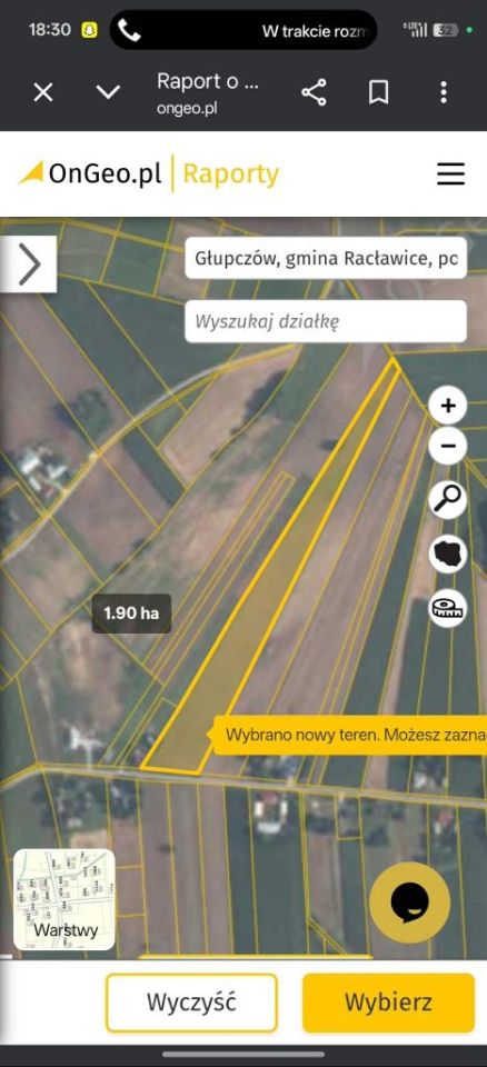 Działka rolna Głupczów. Zdjęcie 2