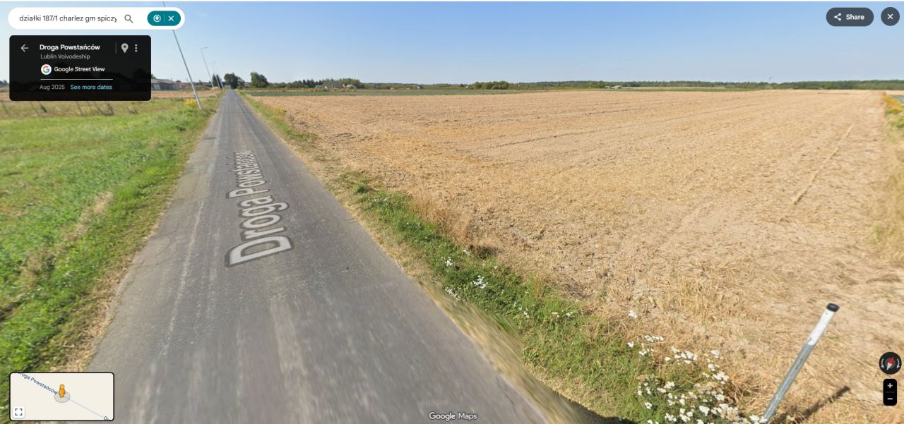 Działka rolno-budowlana Charlęż Charlęż-Kolonia, Droga Powstancow. Zdjęcie 1
