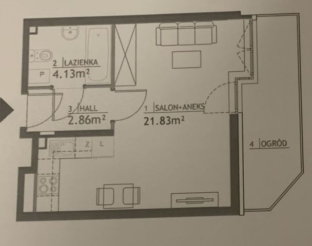 Mieszkanie 1-pokojowe Gdańsk Ujeścisko, ul. Płocka. Zdjęcie 1