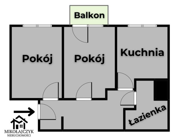 Mieszkanie 2-pokojowe Bartoszyce, ul. kard. Wyszyńskiego. Zdjęcie 10
