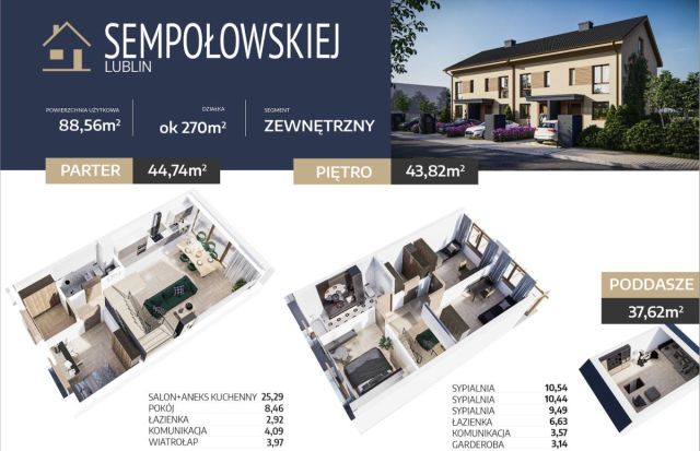 dom szeregowy, 5 pokoi Lublin. Zdjęcie 10