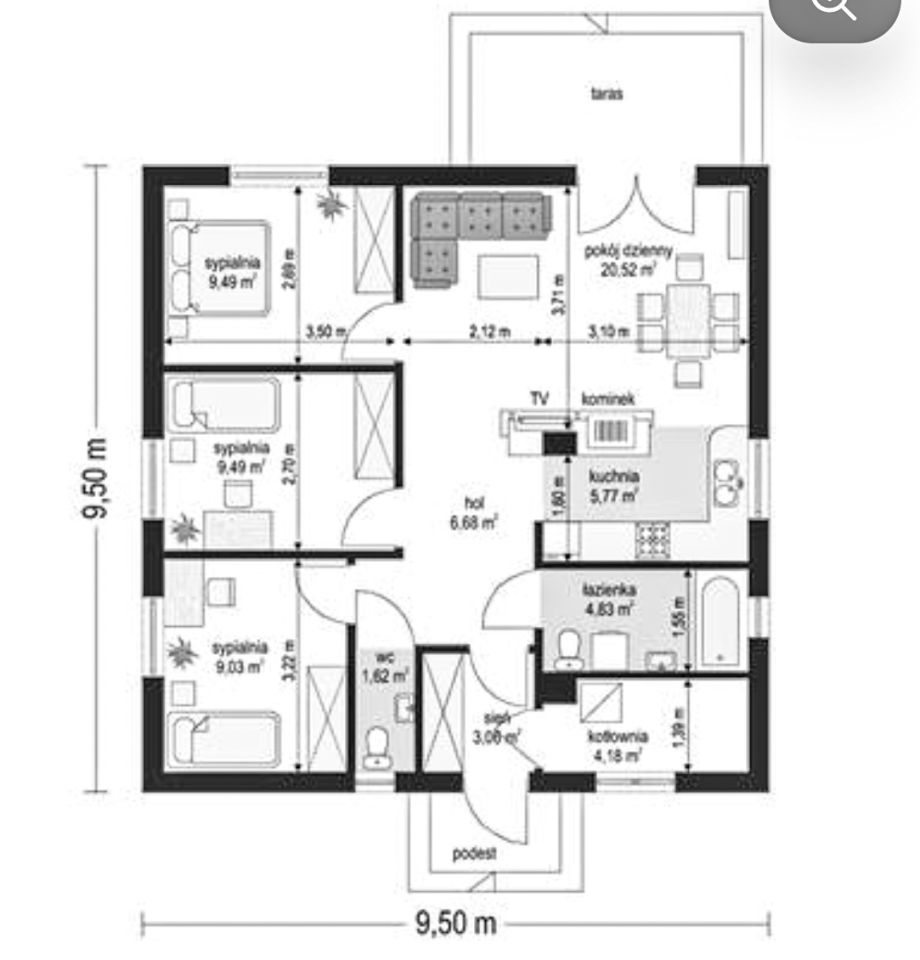 dom wolnostojący, 4 pokoje Trześń Błonie, ul. Szafirowa. Zdjęcie 26