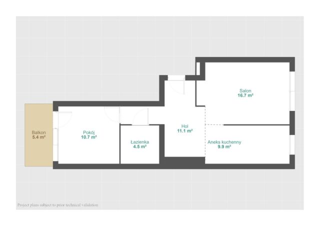 Mieszkanie 2-pokojowe Mosina, ul. Krotowskiego. Zdjęcie 12