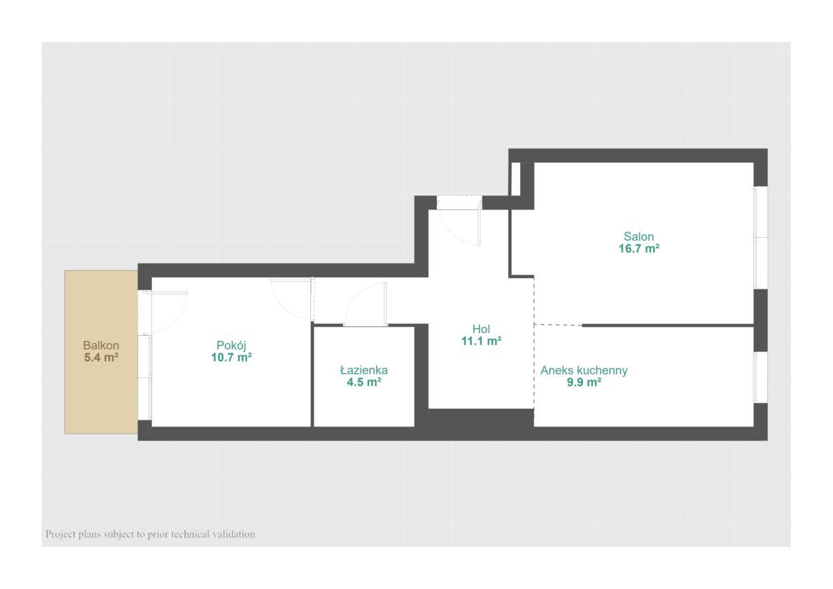 Mieszkanie 2-pokojowe Mosina, ul. Krotowskiego. Zdjęcie 12