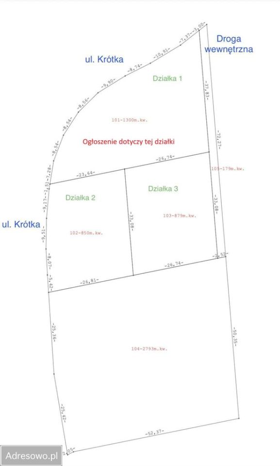 Działka budowlana Skaryszew, ul. Krótka. Zdjęcie 3