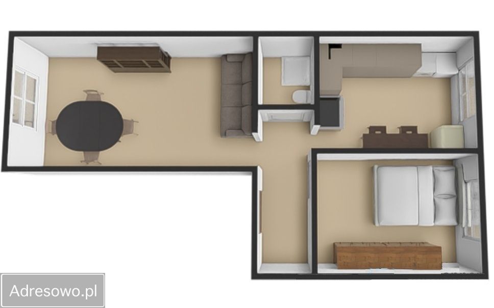 Mieszkanie 2-pokojowe Olecko, os. Osiedle Lesk. Zdjęcie 10