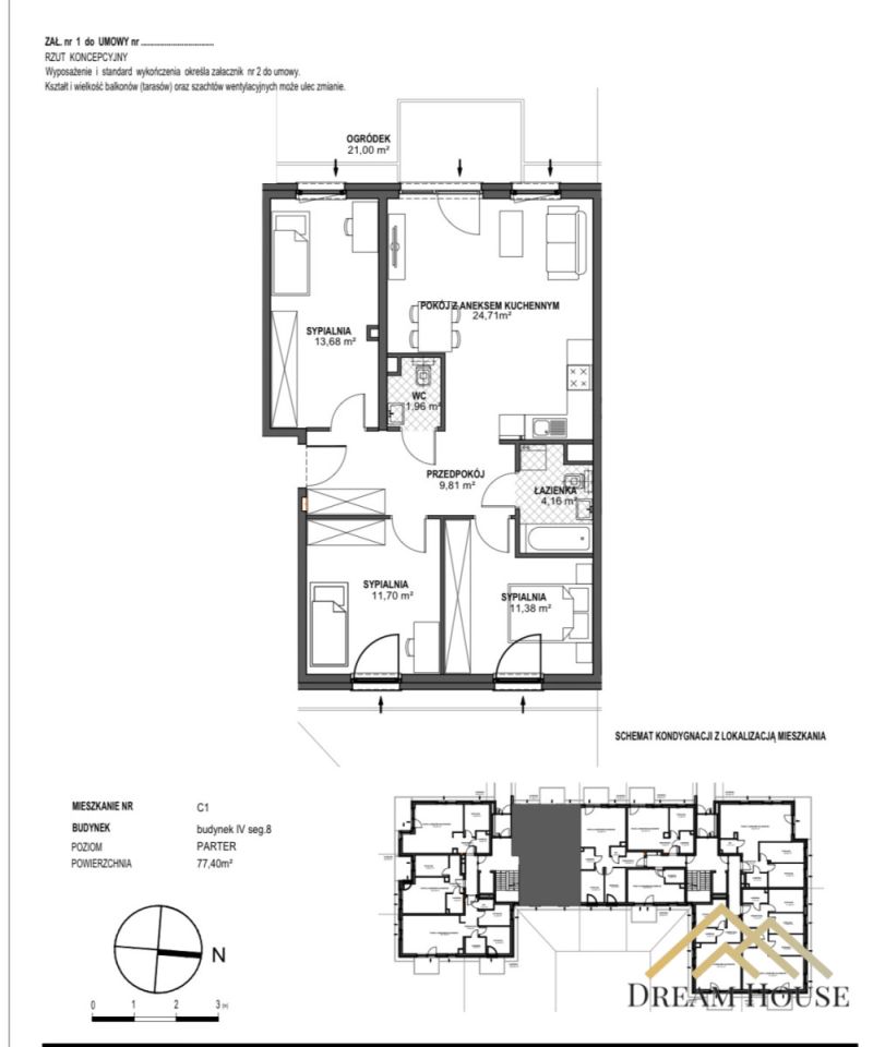 Mieszkanie 4-pokojowe Gdańsk Wrzeszcz, ul. Magellana. Zdjęcie 11