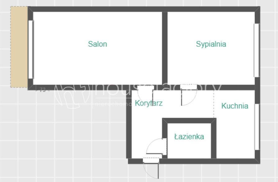 Mieszkanie 2-pokojowe Łódź Dąbrowa. Zdjęcie 8