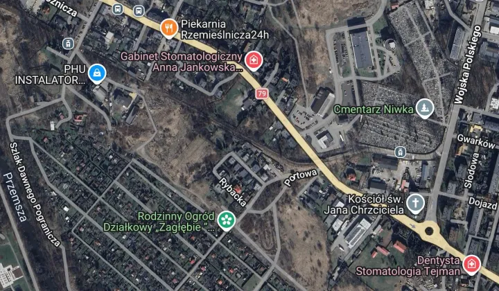 Działka rod Sosnowiec Niwka, ul. Portowa