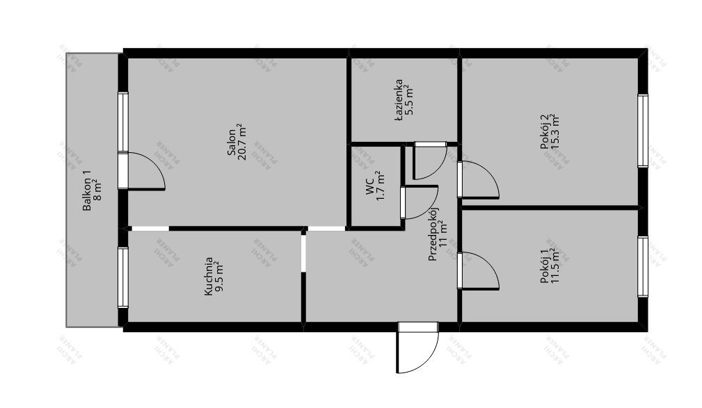 Mieszkanie 3-pokojowe Lublin, ul. Władysława Orkana. Zdjęcie 12