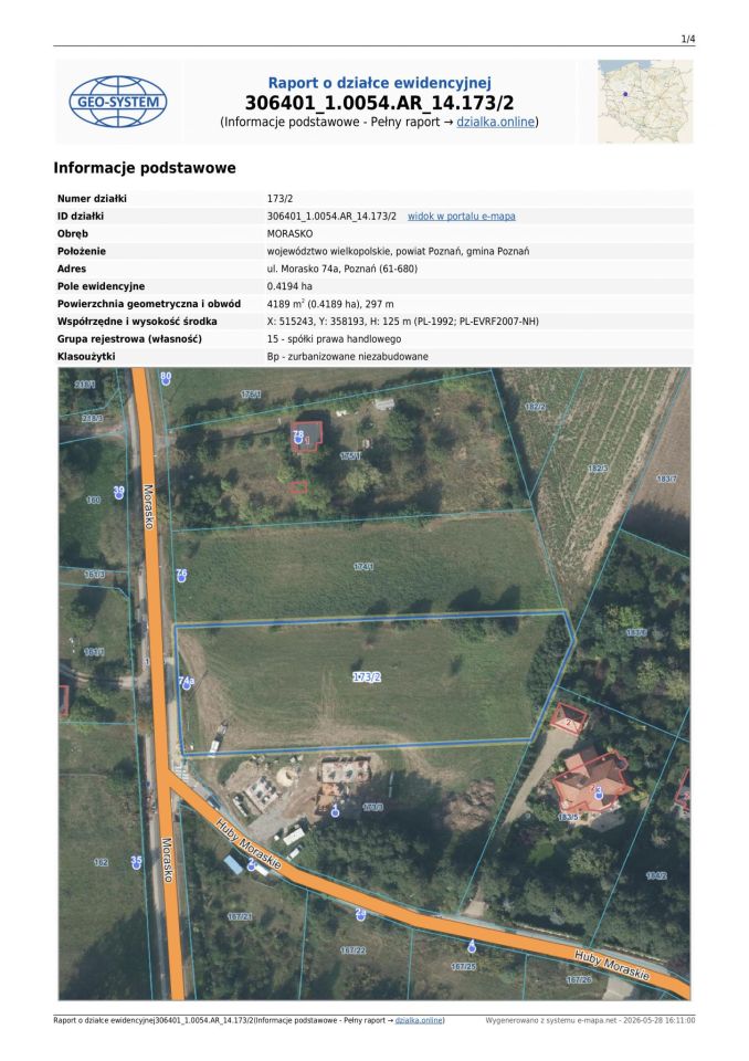 Działka budowlana Poznań Morasko, ul. Morasko. Zdjęcie 2