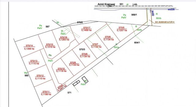 Działka rolno-budowlana Budy Zosine, ul. Armii Krajowej. Zdjęcie 1
