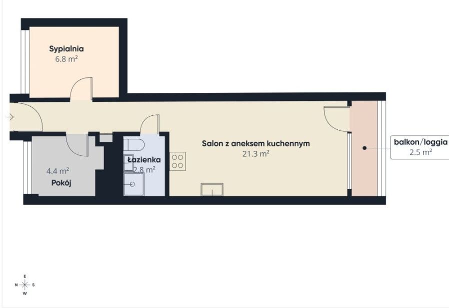 Mieszkanie 3-pokojowe Gdańsk Przymorze, ul. Obrońców Wybrzeża. Zdjęcie 8