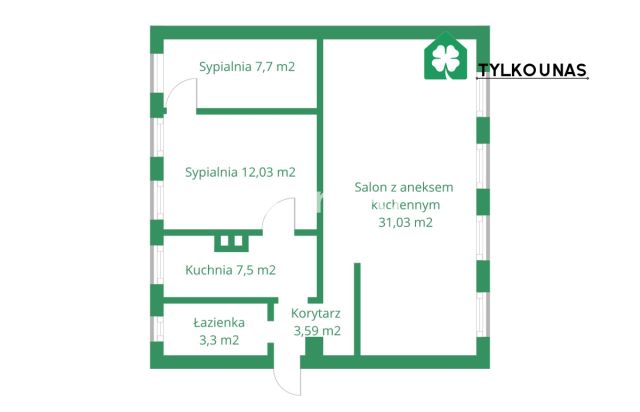 Mieszkanie 3-pokojowe Gdańsk Biskupia Górka, ul. Biskupia. Zdjęcie 15