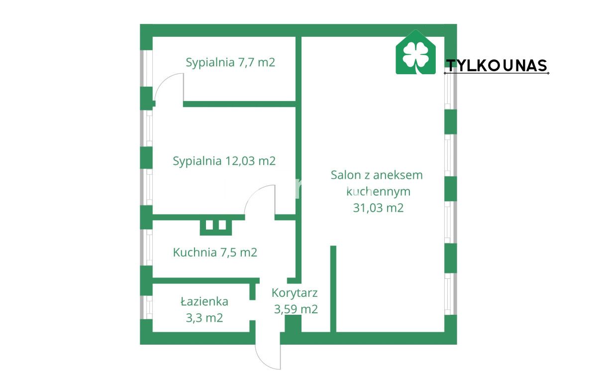 Mieszkanie 3-pokojowe Gdańsk Biskupia Górka, ul. Biskupia. Zdjęcie 15
