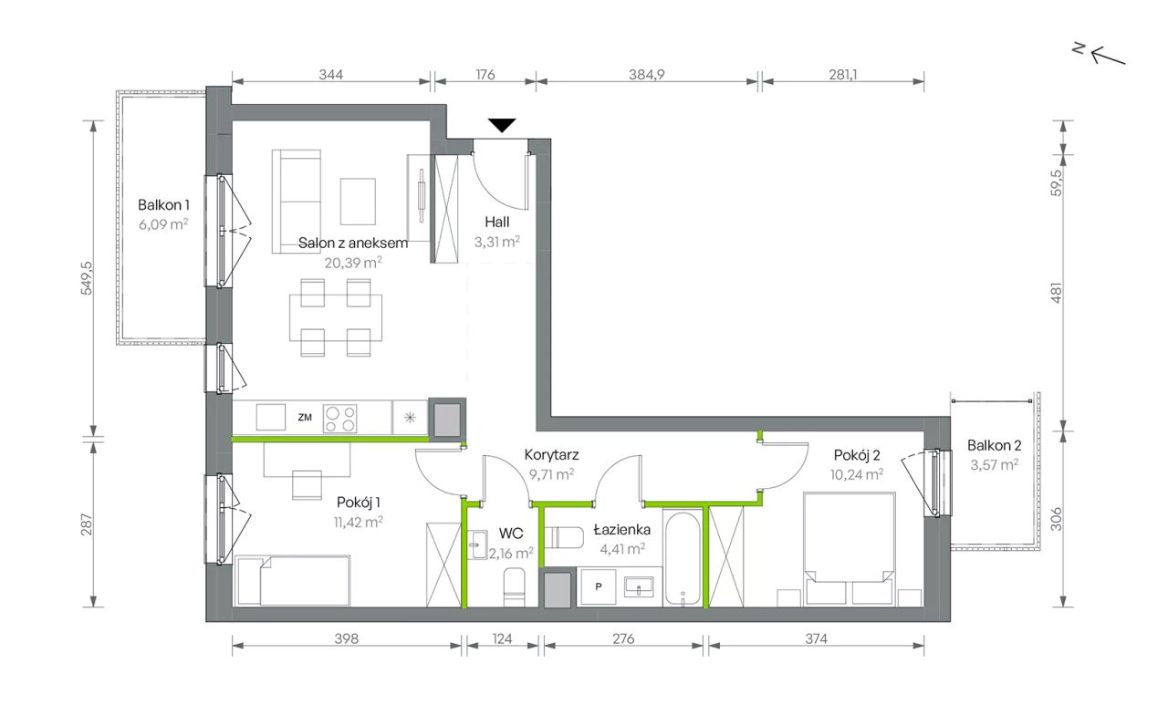 Mieszkanie 3-pokojowe Warszawa Targówek, ul. Oliwska. Zdjęcie 16