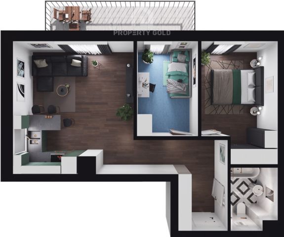 Mieszkanie 3-pokojowe Gdańsk Łostowice, ul. Władysława Jagiełły. Zdjęcie 9