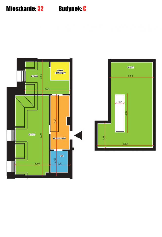 Mieszkanie 3-pokojowe Wrocław Ołtaszyn, ul. Obrońców Poczty Gdańskiej. Zdjęcie 8