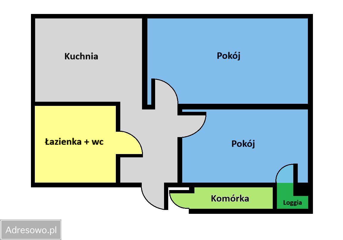 Mieszkanie 2-pokojowe Wrocław Kuźniki, ul. Sarbinowska. Zdjęcie 14