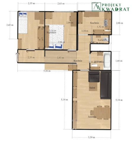 Mieszkanie 3-pokojowe Gliwice Łabędy, ul. Zygmuntowska. Zdjęcie 14