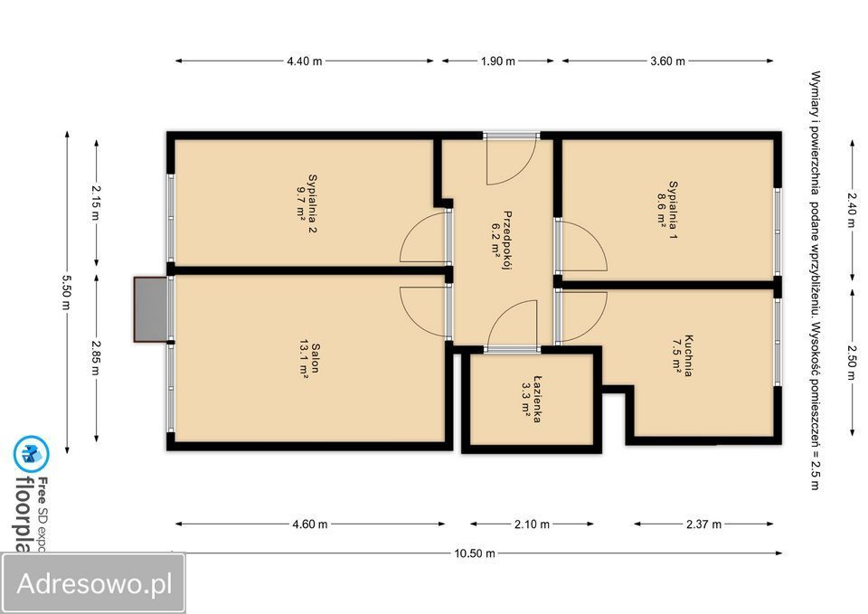 Mieszkanie 3-pokojowe Lublin Konstantynów, ul. Irydiona. Zdjęcie 3