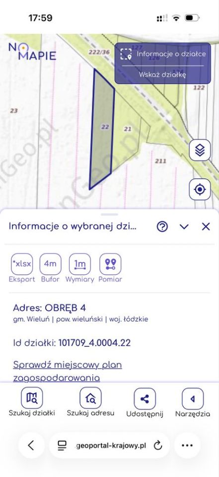 Działka inwestycyjna Wieluń. Zdjęcie 1