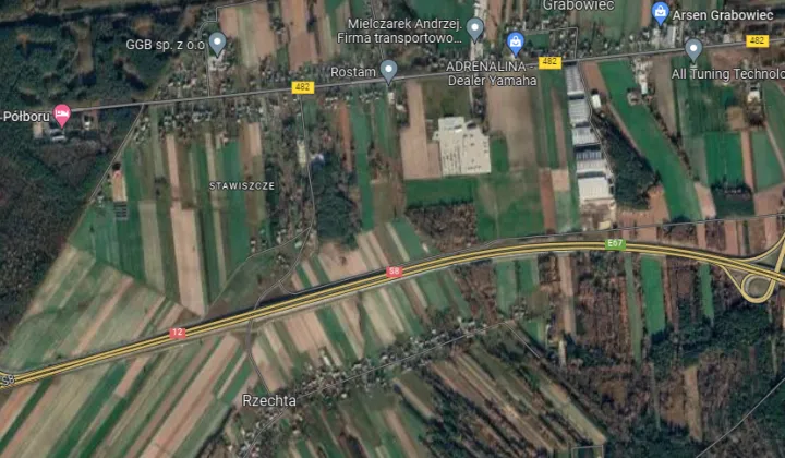 Działka inwestycyjna Grabowiec Stawiszcze