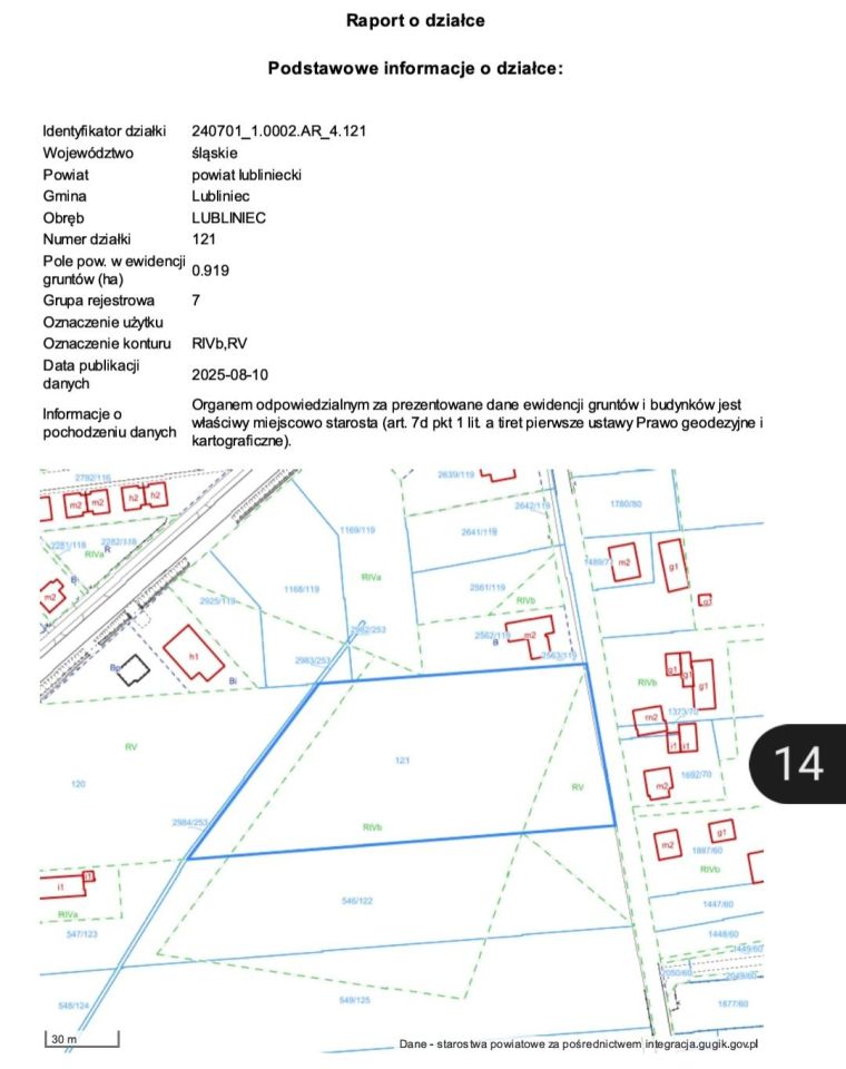 Działka rolno-budowlana Lubliniec Steblów, ul. Częstochowska. Zdjęcie 5