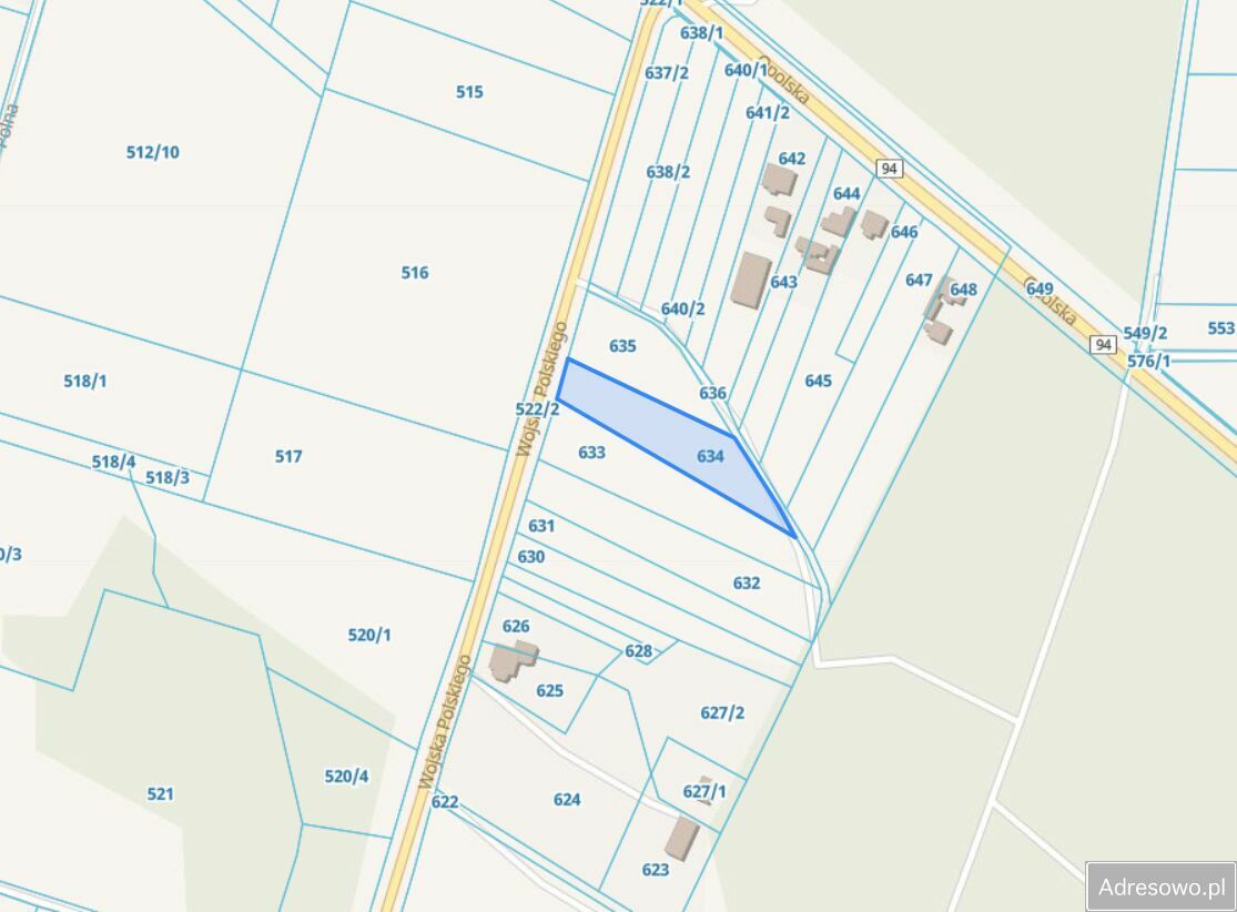 Działka inwestycyjna Sucha