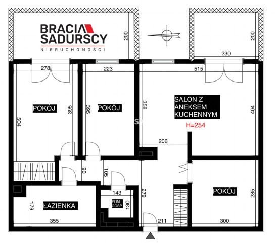 Mieszkanie 4-pokojowe Kraków, ul. Mariana Domagały. Zdjęcie 3