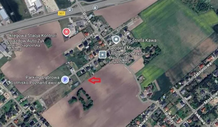 Działka budowlana Dąbrowa, ul. Rowerowa