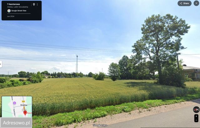 Działka budowlana Drelów, ul. Kasztanowa. Zdjęcie 1