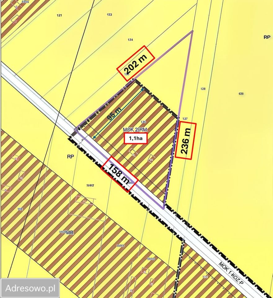 Działka rolno-budowlana Moszna-Kolonia. Zdjęcie 7