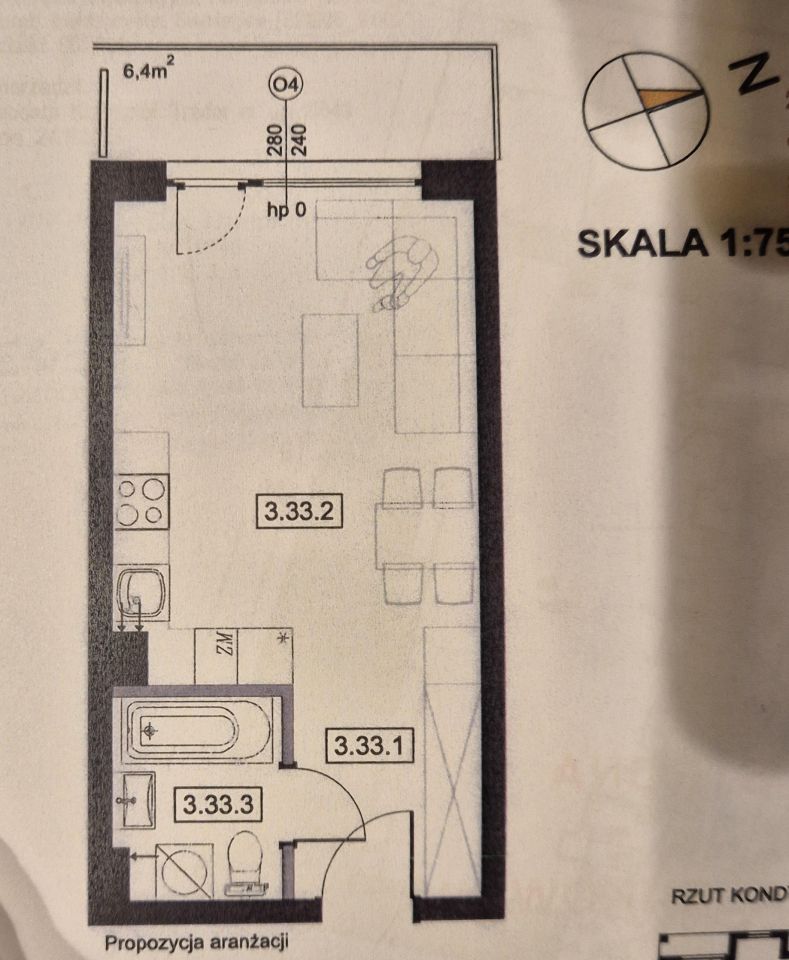 Mieszkanie 1-pokojowe Siemianice, ul. Graniczna. Zdjęcie 8