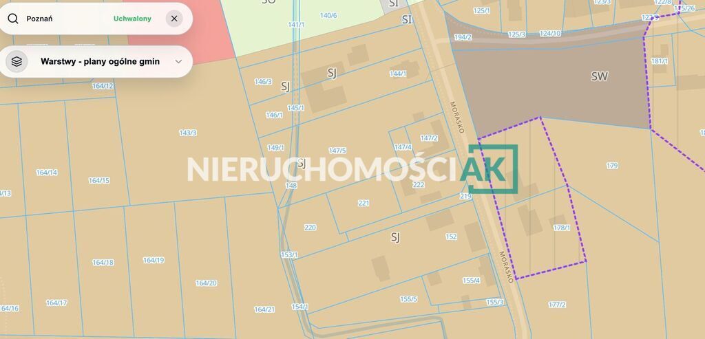 Działka budowlana Poznań Morasko, ul. Morasko. Zdjęcie 3