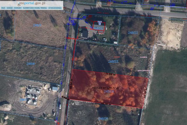 Działka budowlana Bełchatów Zamoście, ul. Wichrowa. Zdjęcie 1