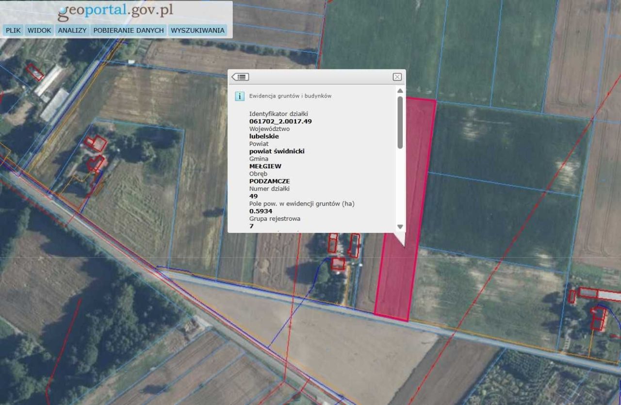Działka rolno-budowlana Podzamcze. Zdjęcie 5