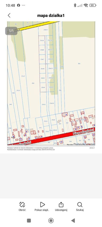 Działka budowlana Kozły. Zdjęcie 2