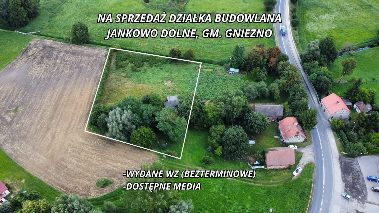 Działka budowlana Jankowo Dolne. Zdjęcie 1