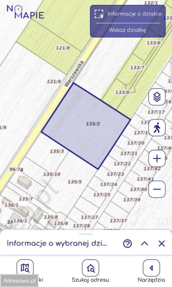 Działka budowlana Przypki, ul. Warszawska. Zdjęcie 3