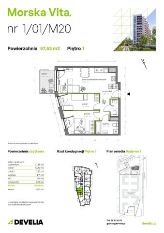 Mieszkanie 3-pokojowe Gdynia Leszczynki, ul. Działdowska. Zdjęcie 7