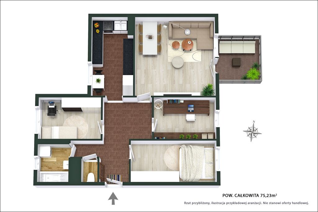 Mieszkanie 4-pokojowe Nowy Dwór Mazowiecki, ul. Wojska Polskiego. Zdjęcie 15