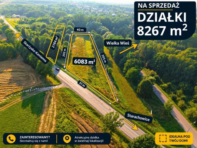 Działka rolno-budowlana Wąchock, ul. Kielecka. Zdjęcie 1