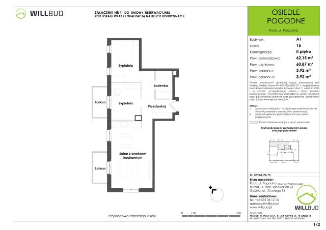 Mieszkanie 3-pokojowe Puck, ul. Pogodna. Zdjęcie 9