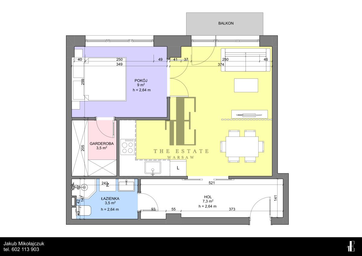 Mieszkanie 2-pokojowe Warszawa Śródmieście, ul. Nowogrodzka. Zdjęcie 10